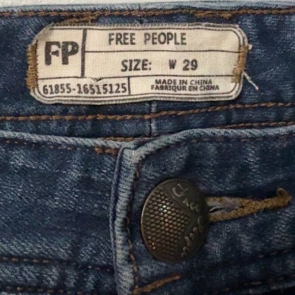 Free People Distressed Ankle Skinny Jeans - Picture 3 of 3